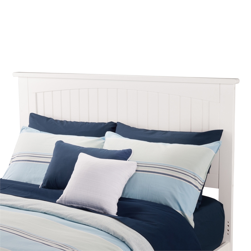 Nantucket Full Solid Wood Platform Bed in White