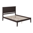 Nantucket Queen Solid Wood Platform Bed in Espresso