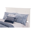AFI Nantucket Queen Solid Wood Platform Bed with USB Charging Station in White