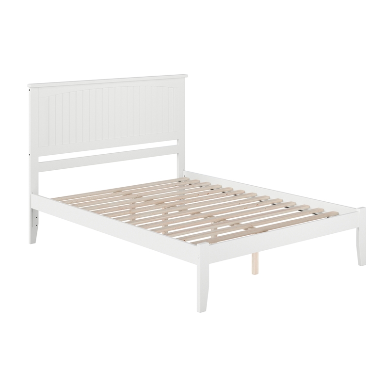 Nantucket Queen Solid Wood Platform Bed in White