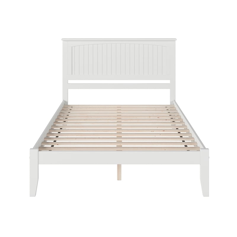 Nantucket Queen Solid Wood Platform Bed in White
