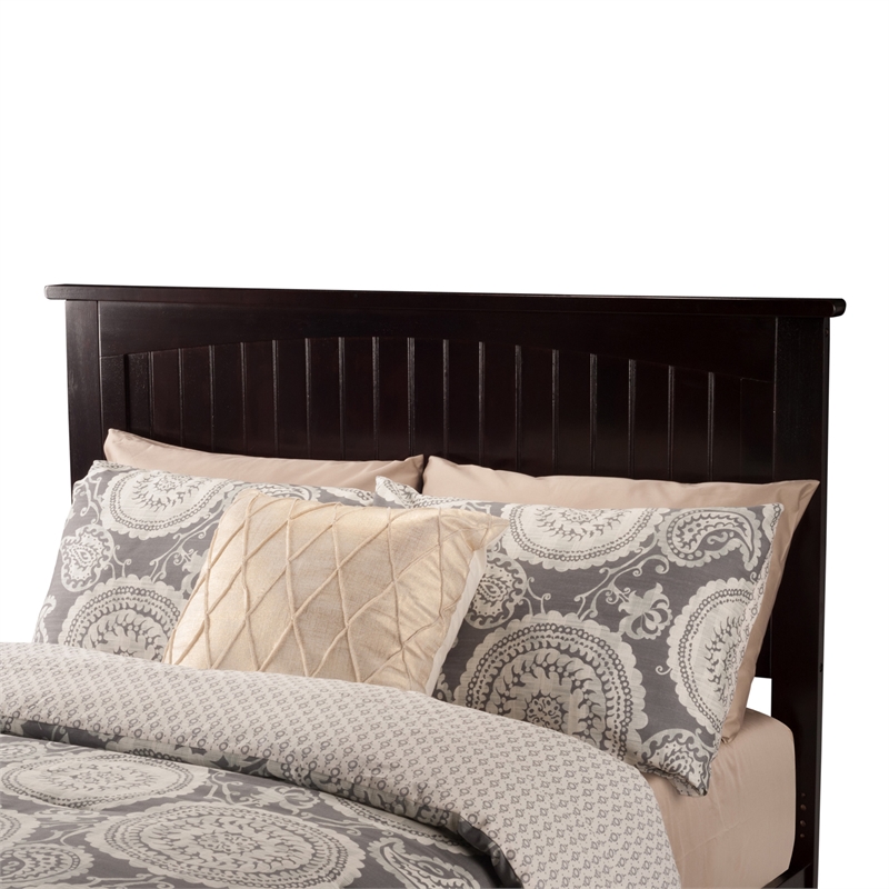 Nantucket King Solid Wood Platform Bed in Espresso