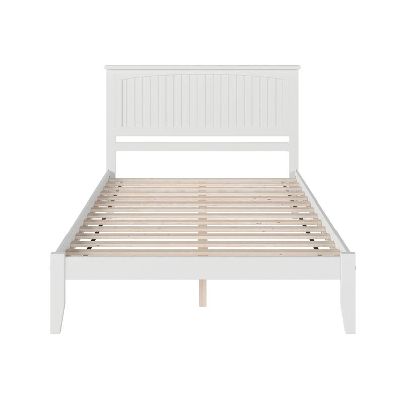 Nantucket King Solid Wood Platform Bed in White