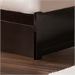 Nantucket King Wood Platform Bed with Footboard and Storage Drawers in Espresso