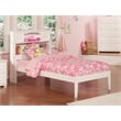 AFI Newport Twin XL Solid Wood Platform Bookcase Bed in White