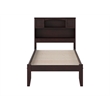 AFI Newport Twin Solid Wood Platform Bookcase Bed in Espresso