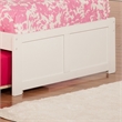 AFI Newport Twin Solid Wood with Twin Trundle in White