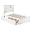 AFI Newport Twin Solid Wood with Twin Trundle in White