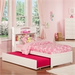 AFI Newport Twin Solid Wood with Twin Trundle in White