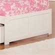 AFI Newport Twin Solid Wood with 2 Storage Drawers in White
