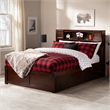 AFI Newport Full Solid Wood Bed with Storage Drawers in Walnut