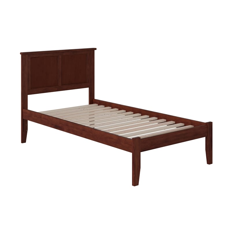 Madison Twin XL Solid Wood Platform Bed in Walnut
