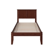 Madison Twin XL Solid Wood Platform Bed in Walnut