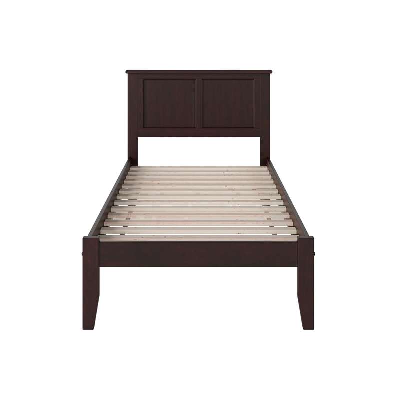 Madison Twin Solid Wood Platform Bed in Espresso