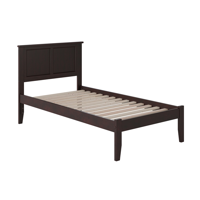 Madison Twin Solid Wood Platform Bed in Espresso