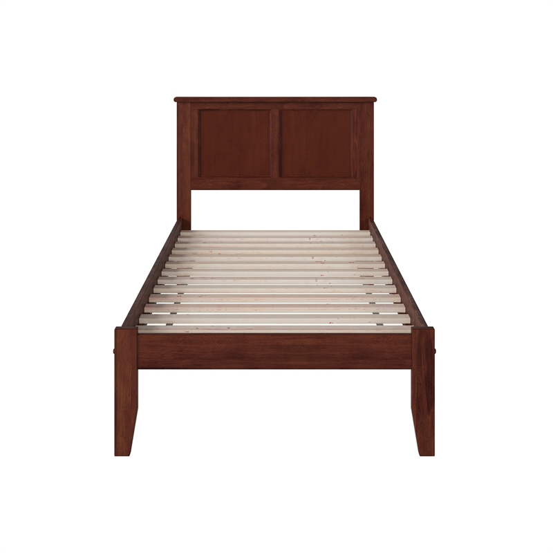 Madison Twin Solid Wood Platform Bed in Walnut