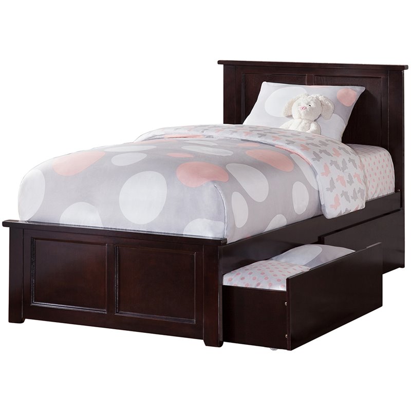 AFI Madison Urban Twin Storage Platform Bed in Espresso Cymax Business