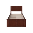 Madison Twin Platform Bed with Matching Footboard and Storage Drawers in Walnut
