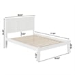 Madison Full Solid Wood Platform Bed in White