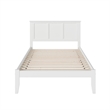 Madison Full Solid Wood Platform Bed in White
