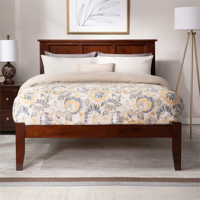 Madison Full Solid Wood Platform Bed in Walnut