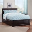 Madison Full Platform Bed with Matching Footboard and Twin Trundle in Espresso