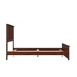 Madison Full Wood Foundation Bed with Matching Footboard in Walnut