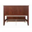 Madison Full Wood Foundation Bed with Matching Footboard in Walnut