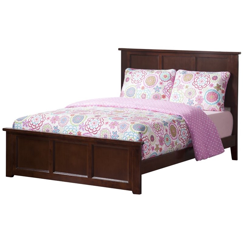 Atlantic Furniture Madison Full Panel Bed with Footboard in Walnut AR8636034