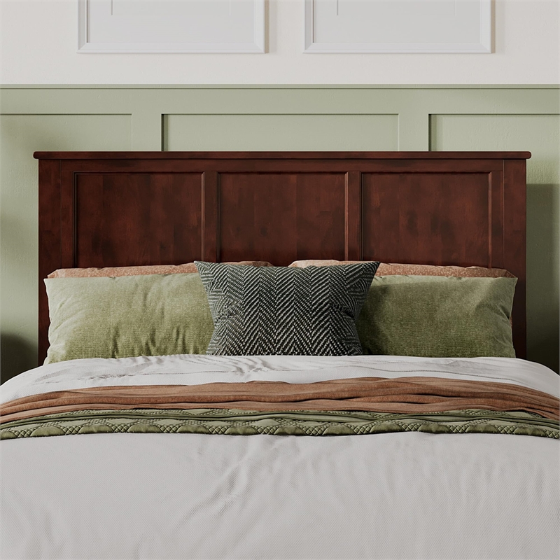 Madison Queen Solid Wood Platform Bed in Walnut