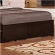 Madison Queen Wood Platform Bed with Footboard and Storage Drawers in Espresso