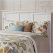 Madison Queen Wood Foundation Bed with Matching Footboard in White