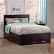 Madison Queen Platform Bed with Matching Footboard & Storage Drawers in Espresso