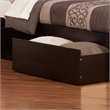 Madison King Wood Platform Bed with Footboard & Storage Drawers in Espresso