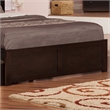 Madison King Wood Platform Bed with Footboard & Storage Drawers in Espresso