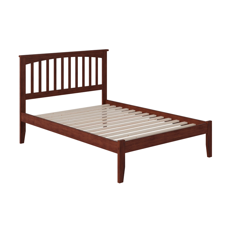 Mission Full Solid Wood Platform Bed in Walnut