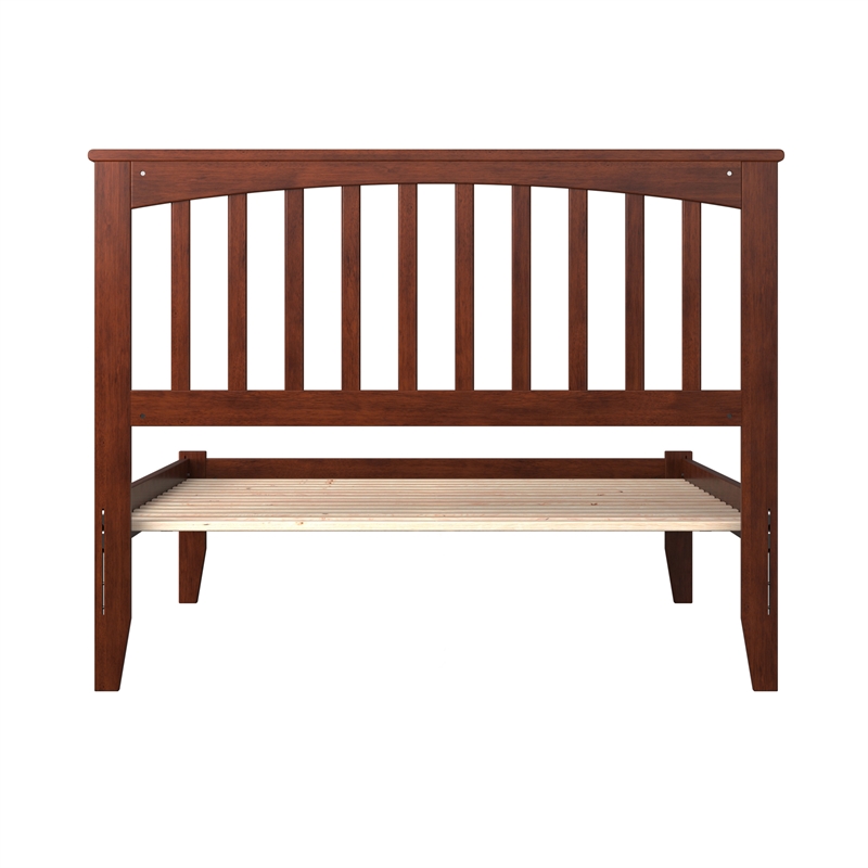 Mission Full Solid Wood Platform Bed in Walnut