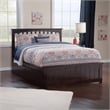 Mission Full Platform Bed with Matching Footboard & Storage Drawers in Espresso