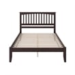 Mission King Solid Wood Platform Bed in Espresso