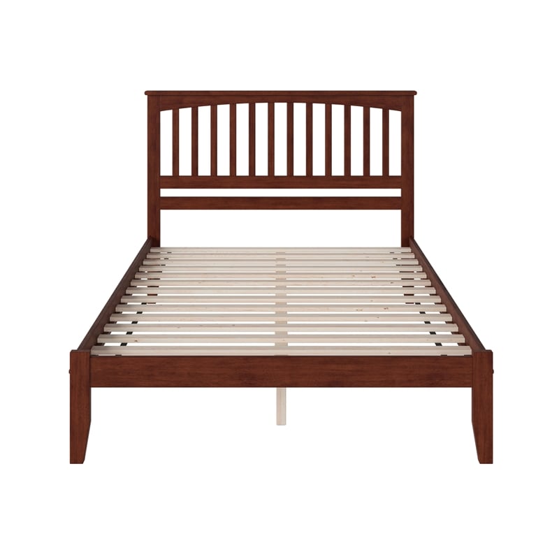 Mission King Solid Wood Platform Bed in Walnut