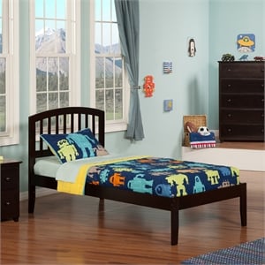 Richmond Twin XL Solid Wood Platform Bed in Espresso