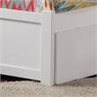 Richmond Twin XL Wood Platform Bed with Footboard & Storage Drawers in White