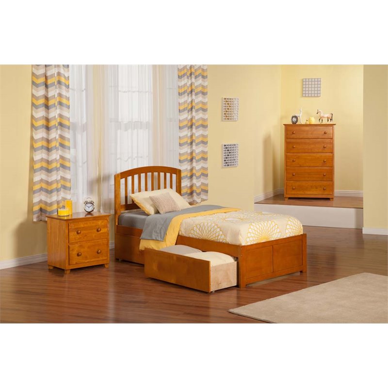 Atlantic Furniture Richmond Twin XL Storage Platform Bed ...