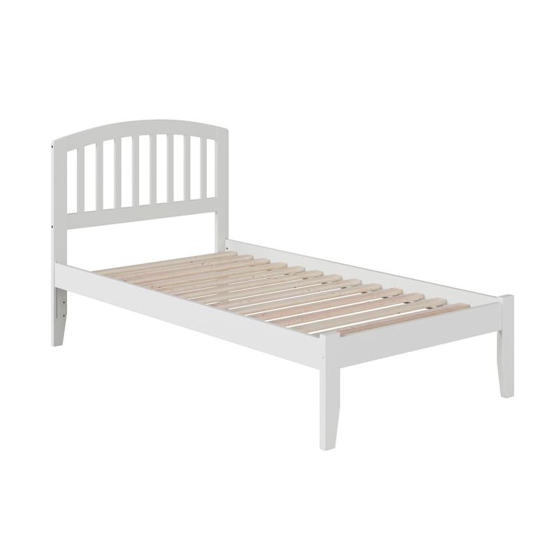 Richmond Twin Solid Wood Platform Bed in White
