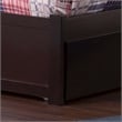 Richmond Twin Wood Platform Bed with Footboard and Twin Trundle in Espresso