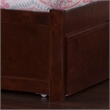 Richmond Twin Wood Platform Bed with Footboard and Twin Trundle in Walnut