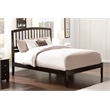 AFI Richmond Full Solid Wood Platform Bed with USB Charging Station in Espresso