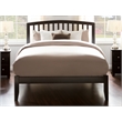 AFI Richmond Full Solid Wood Platform Bed with USB Charging Station in Espresso