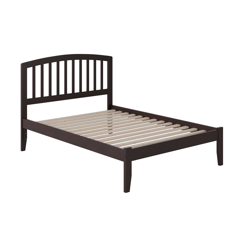 AFI Richmond Full Solid Wood Platform Bed with USB Charging Station in Espresso