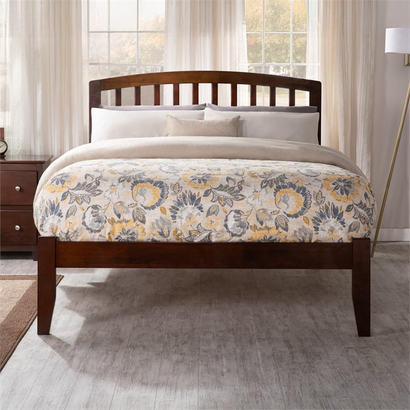 Richmond Full Solid Wood Platform Bed in Walnut
